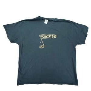 Country Duo KC/MO Graphic T-Shirt‎ Gildan Heavy Cotton Black 2XL Music Tee